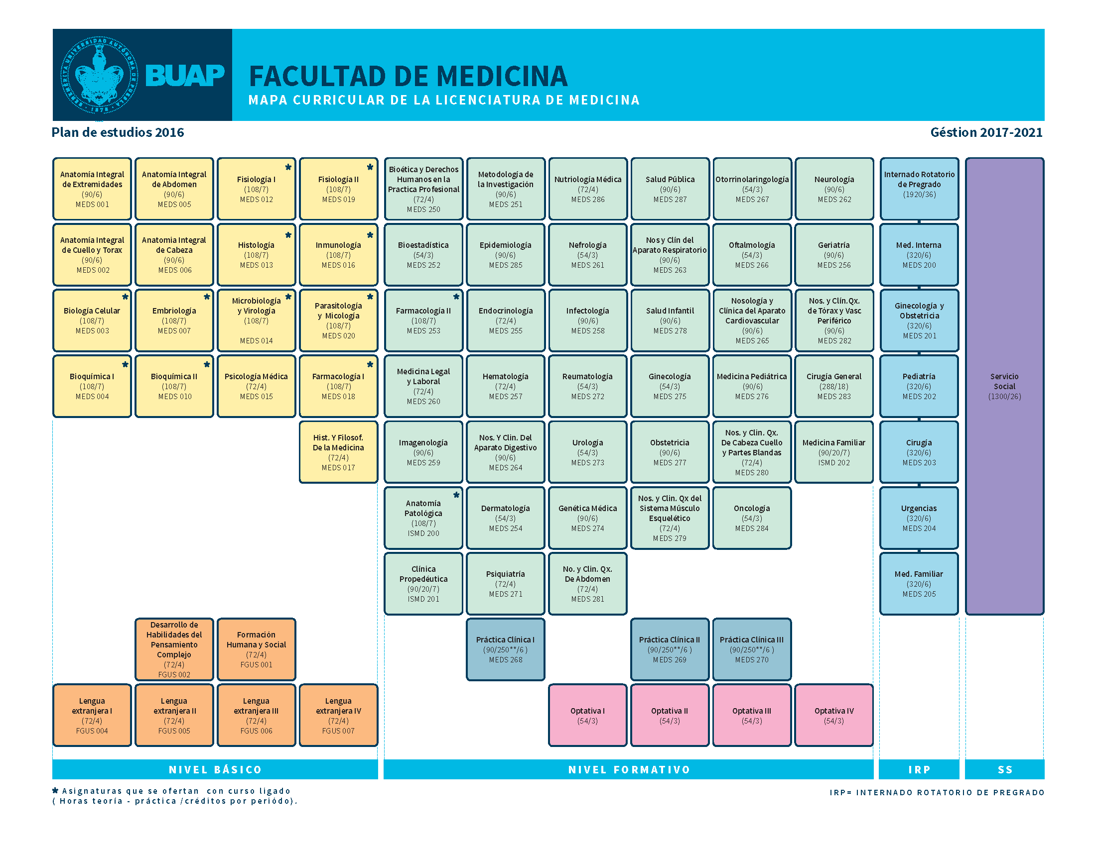 Licenciatura En Medicina Mapa Curricular Facultad De Medicina